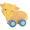 Highland Cow Mini Wooden Push Toy